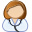 doctor, female icon