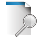 document, search, zoom icon