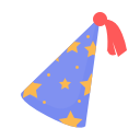 hat, newyears, party svg vector icon