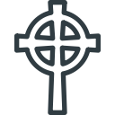 celtic, cross, halloween svg vector icon