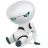 automatic, automatic machine, automaton, machine, machine gun, robot, sad, shadow, with icon