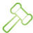 auction, basic, green icon