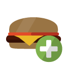 hamburguer,add icon