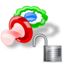 pacifier,unlock icon