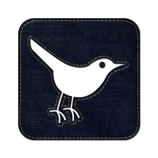 denim,jean,social,twitter,bird,square,animal,social network,sn icon
