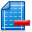 delete, layout icon