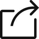 arrow, export, file, share, sharing, social svg vector icon