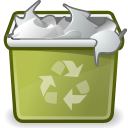 full, trash svg vector icon