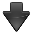 down,black,descend,download,fall,decrease,descending icon