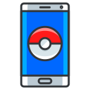 game, go, mobile, phone, play, pokemon, technology svg vector icon