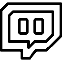 media, network, social, twitch svg vector icon