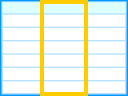 column, table svg vector icon