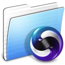 aqua,stripped,folder,theme icon
