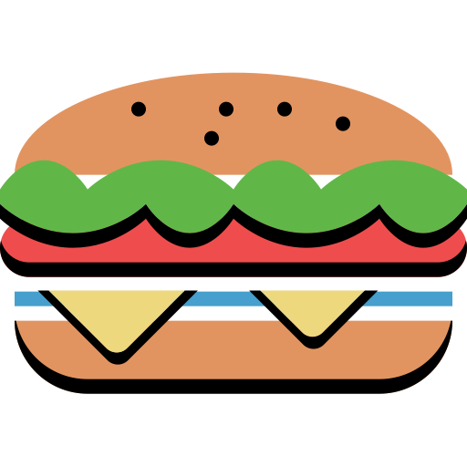 Burger svg vector icon