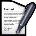 contract, document, edit, write icon