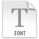 file, font, z icon
