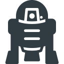 droid, r2d2, robot, star, wars svg vector icon