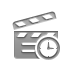 clapperboard,clock icon