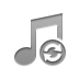 music,beamed,note,refresh icon