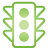 basic, green, lights, traffic icon