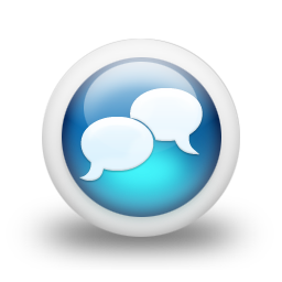 glossy,blue,orb icon