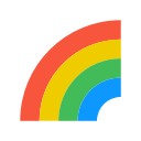 forecast, rainbow, spectr, weather svg vector icon