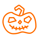 halloween, lantern, pumpkin, scary svg vector icon