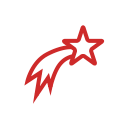 falling, star, stern, sternschnuppe, weihnachten, x-mas svg vector icon