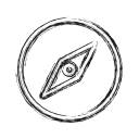 compass, location, productivity, shape, social svg vector icon