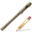 flute,write,instrument,writing,edit icon