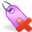 delete, purple, tag icon