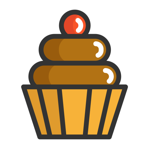 Cupcake svg vector icon