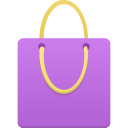 shopping,bag,purple icon