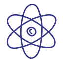 atom, chemistry, molecule, physics svg vector icon