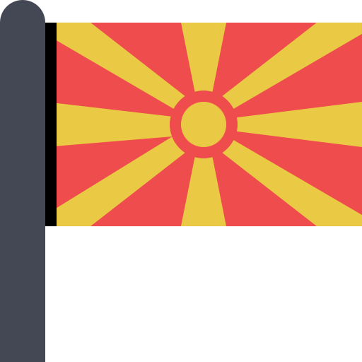 Flag Macedonia svg vector icon