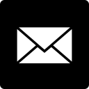 mail, media, social, square svg vector icon