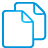 basic, blue, documents icon
