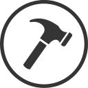 building, construction, diy, hammer, repair, tool svg vector icon