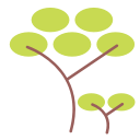 ellipse, green, nature, tree svg vector icon
