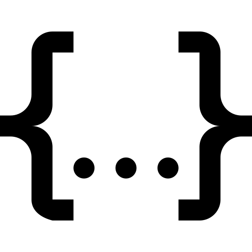 Json svg vector icon