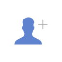 add, add contact, add friend, friend request svg vector icon