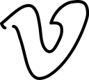 social, social media, video, vimeo svg vector icon