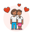 couple, head, lesbian, love, to svg vector icon