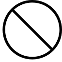 circle, forbidden, no svg vector icon