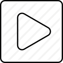 audio, go, media, play, show, watch svg vector icon