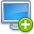 monitor,add,plus,computer,screen,display icon