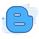 blogger, media, social svg vector icon