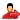 logout, male, red, user icon