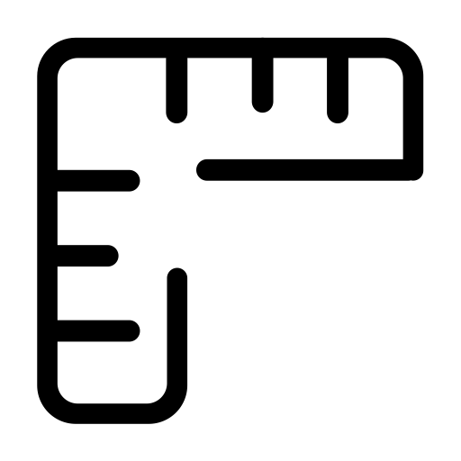 Ruler svg vector icon