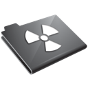 grey, radioactive icon